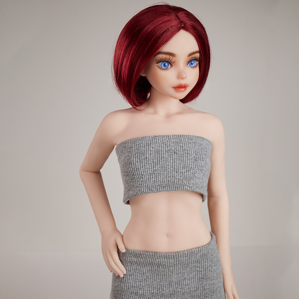 Red-short-curly-hair